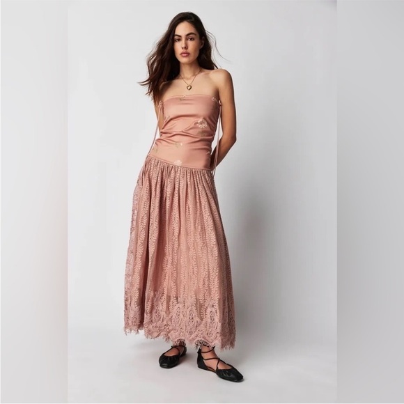 Free People Rosie Plains Convertible Skirt Maxi Dress Size Small NWT - Picture 1 of 12